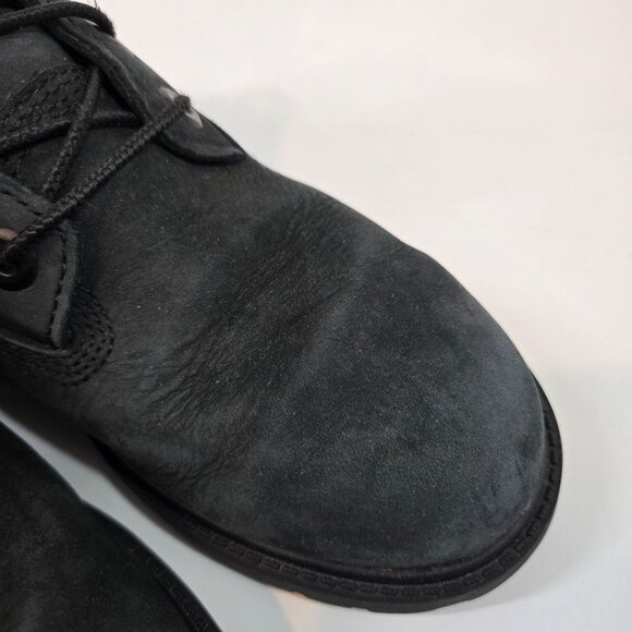 Timberland Black Suede Premium 6-Inch Boot Lace Up Boys Big Kids Size US 4.5 - Picture 12 of 12